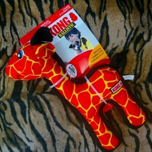 KONG Dog Ballistic Giraffe Plush Toy - med large ea. new!